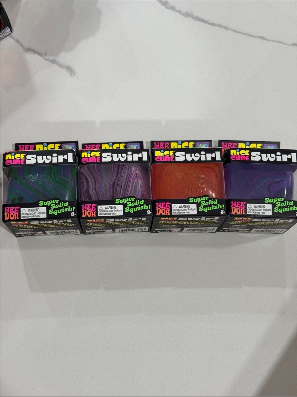 NeeDoh Nice Cube Swirl Super Solid Squish! Choose 1 !!!!